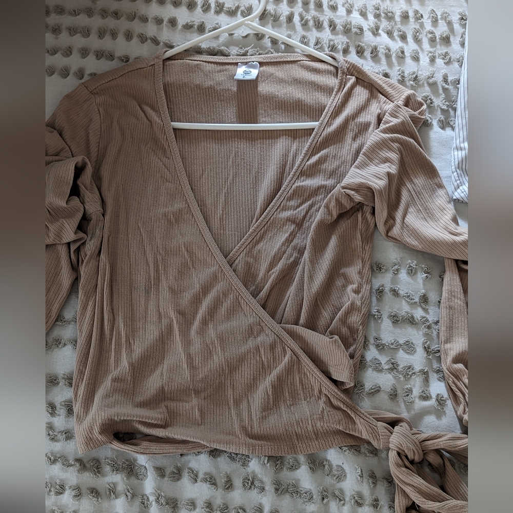 Senita ballet wrap sweater
